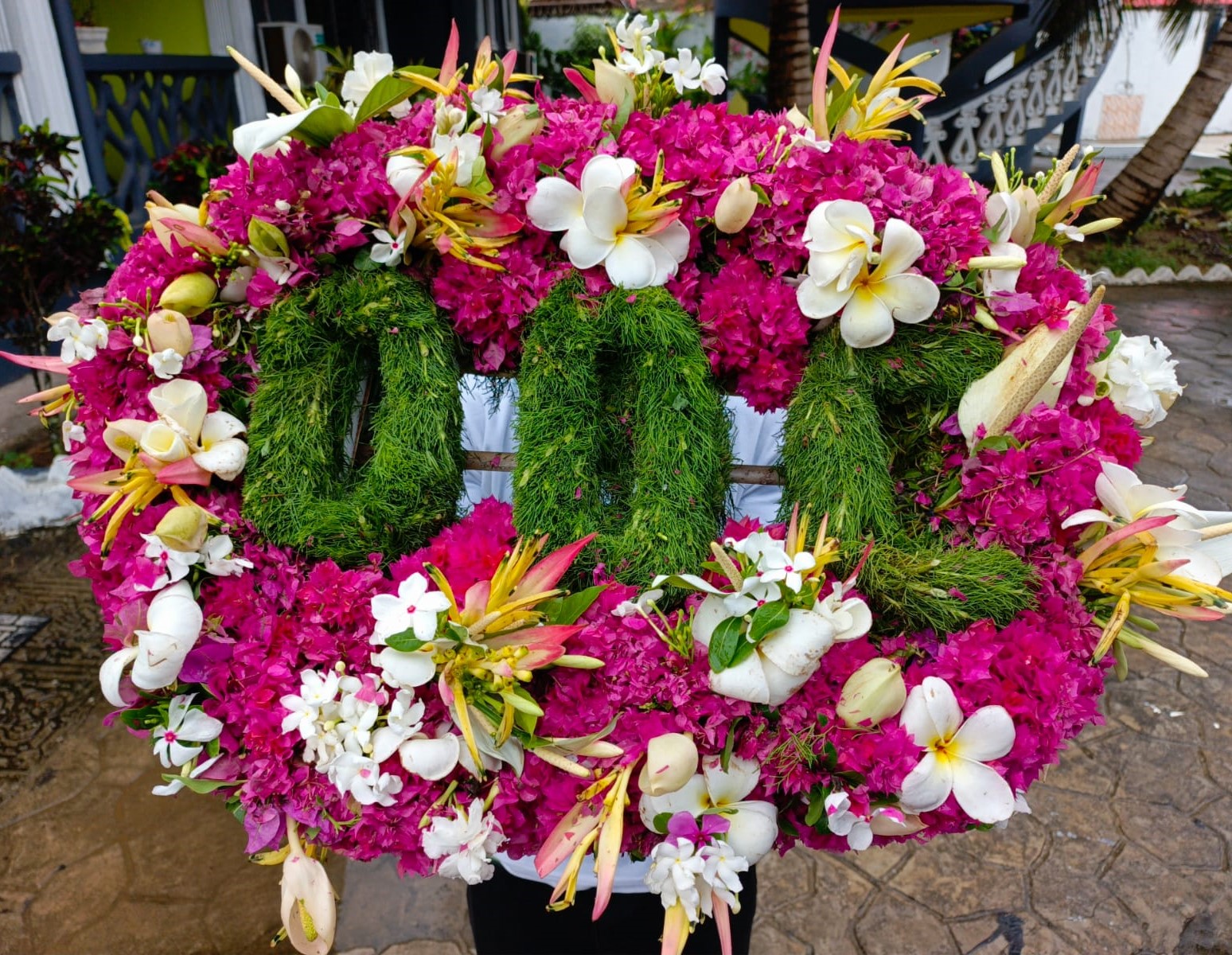 Custom floral wreath