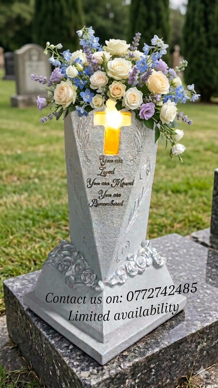Memorial vase arrangement